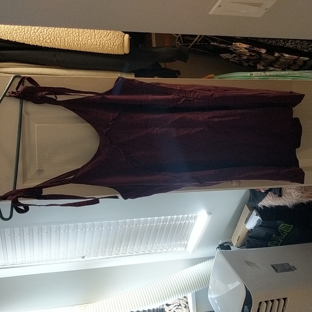 Burgundy dress